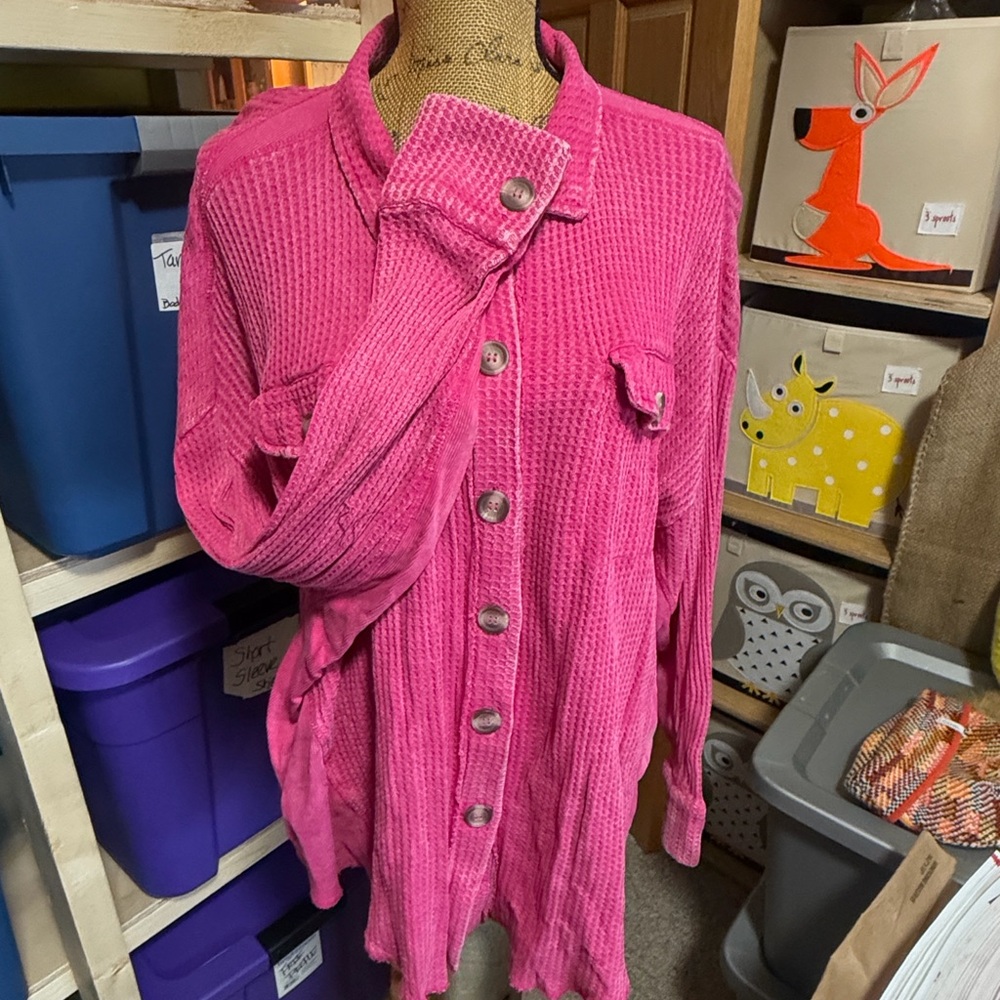 Zenana Outfitters Pink Jacket - Picture 7 of 16